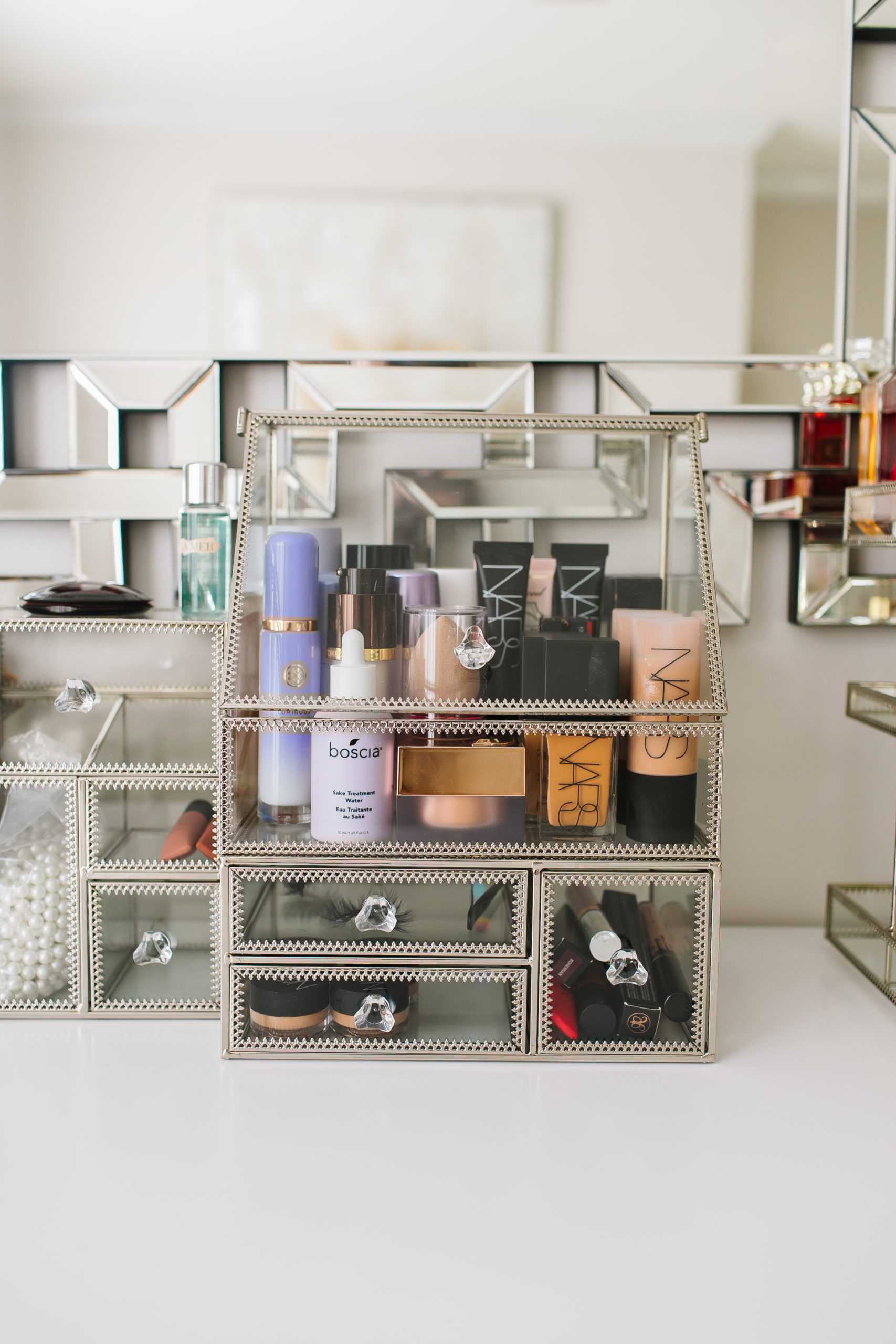 beauty product organization