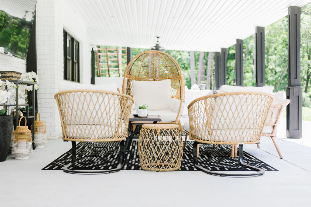 how to style an egg chair