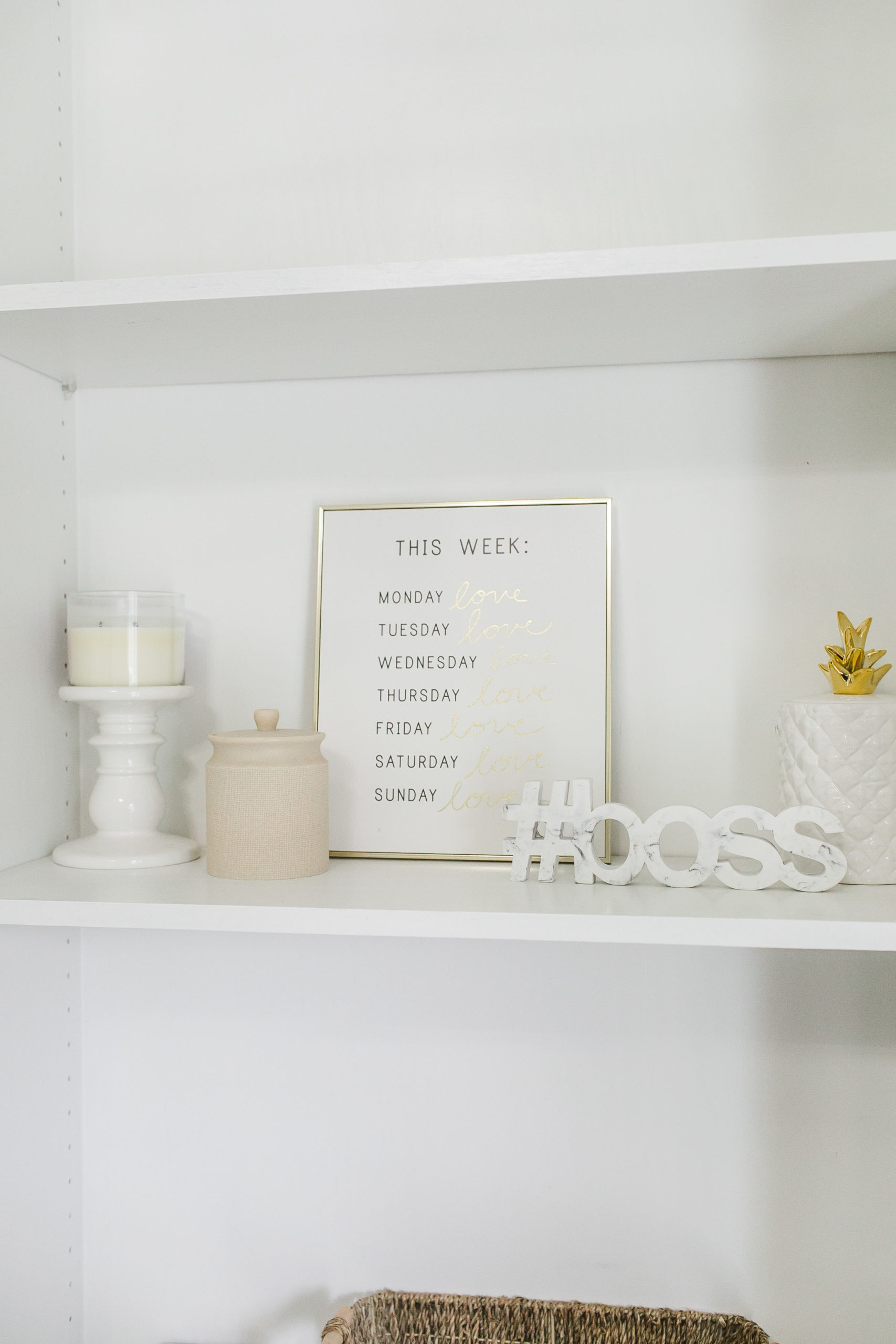 How to Style Built-In Shelves
