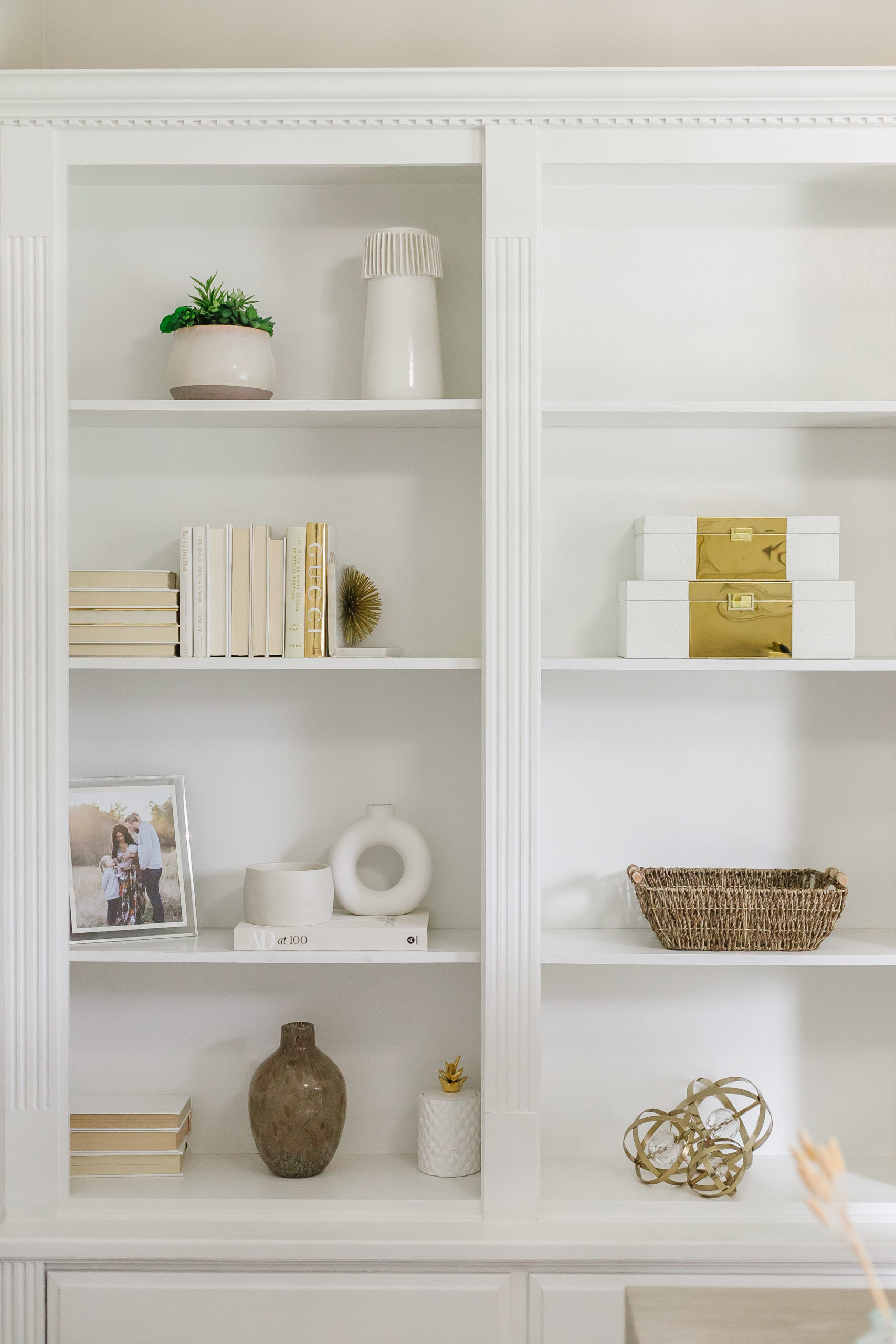 How to Style Built-In Shelves