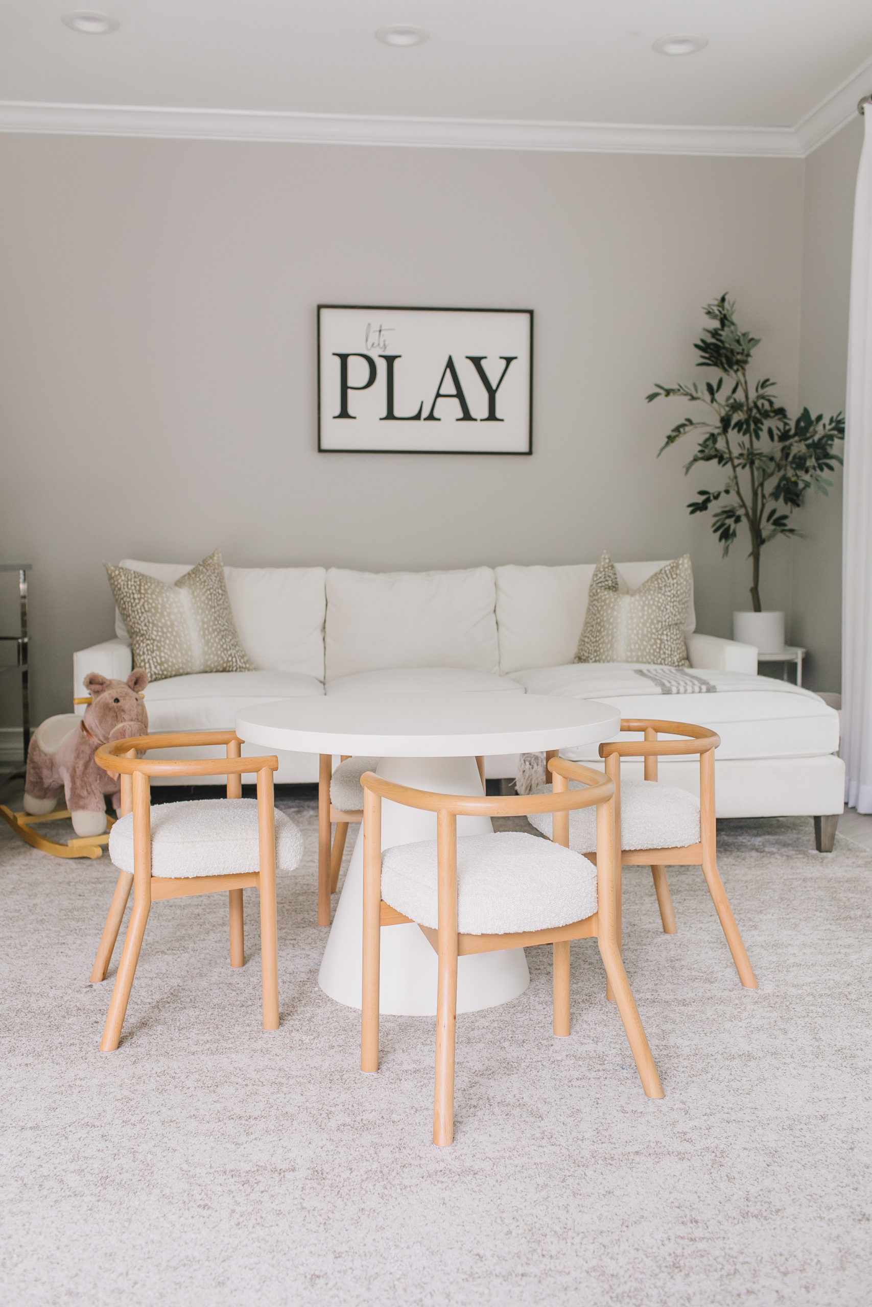 neutral playroom
