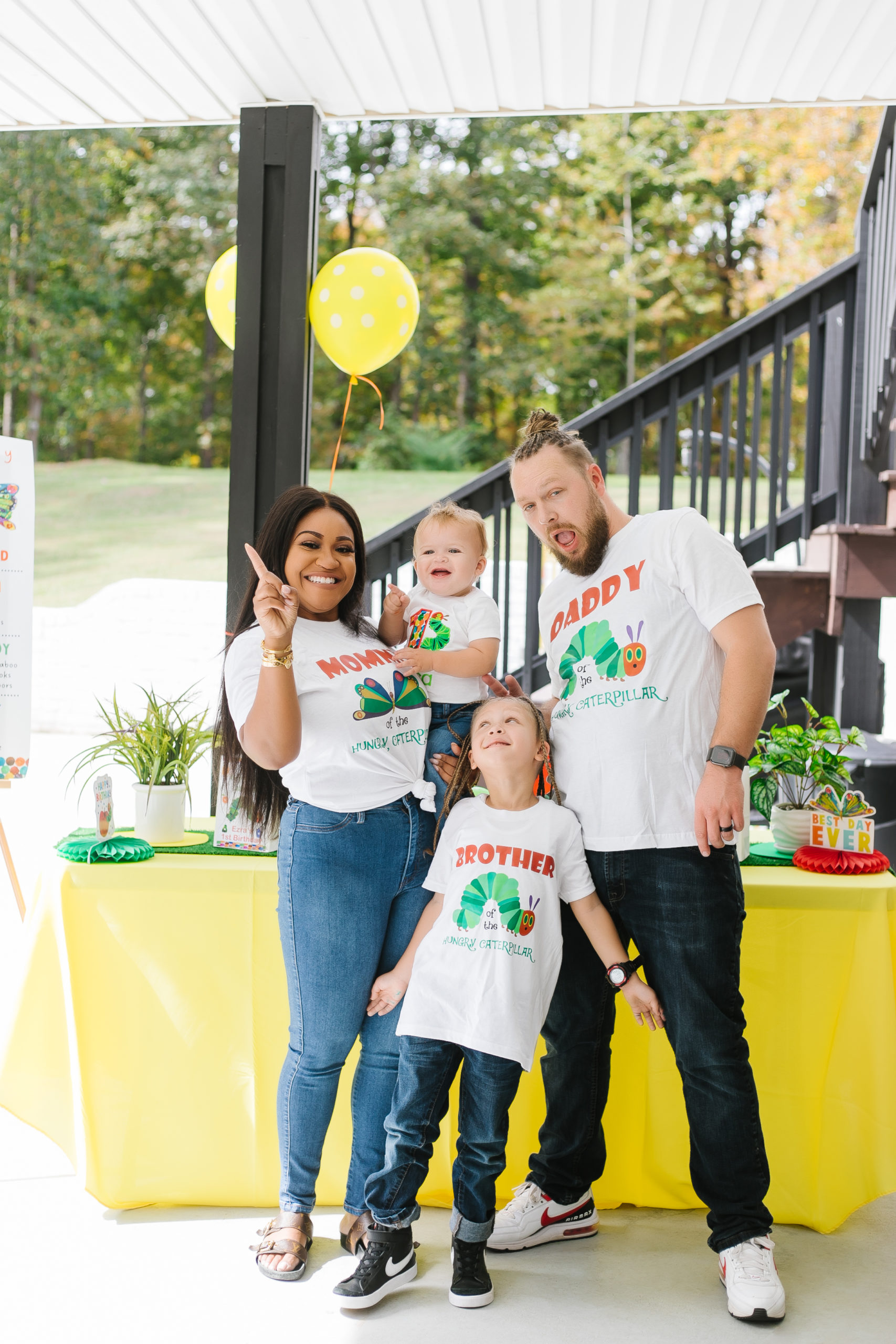 ezra's first birthday celebration