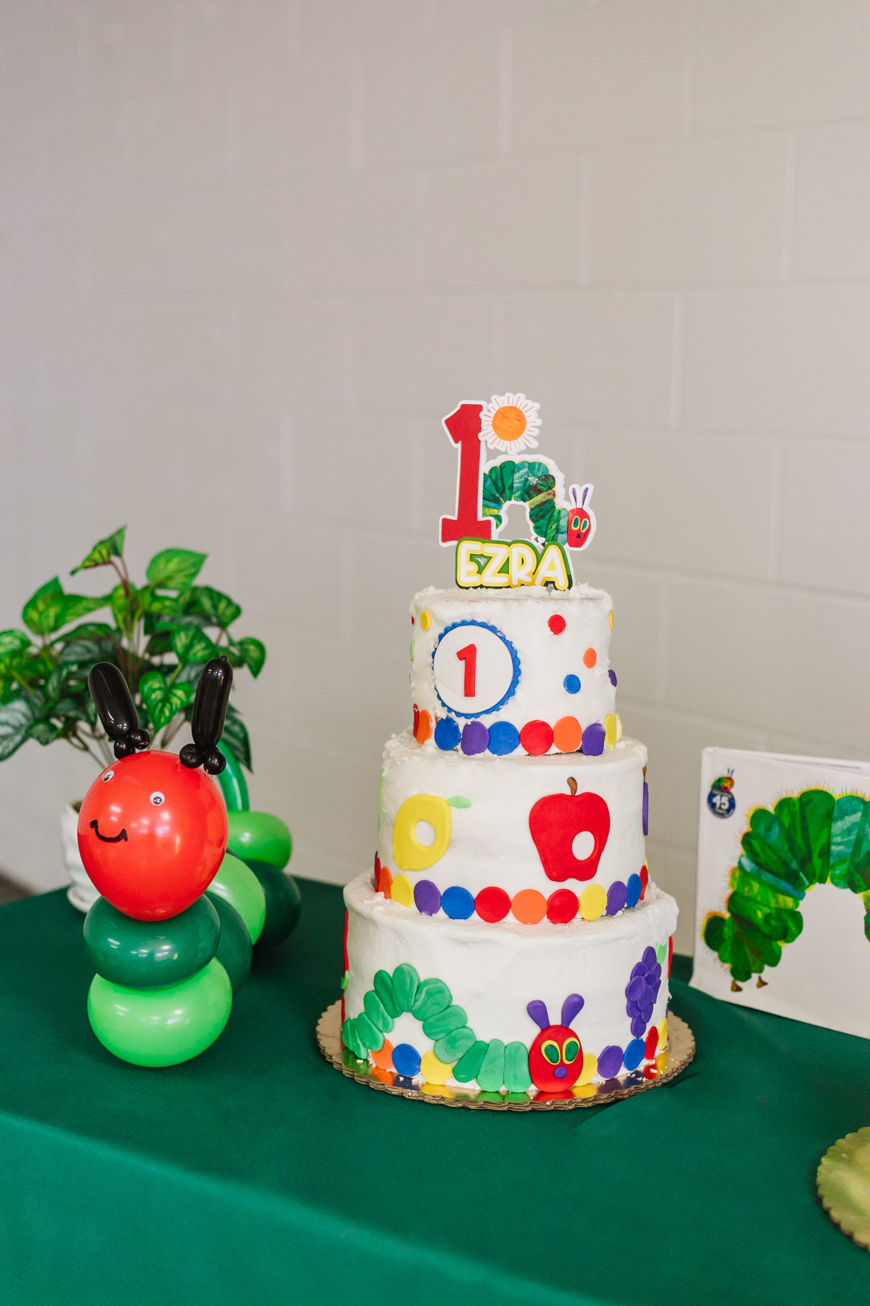 hungry catepillar themed birthday 1st