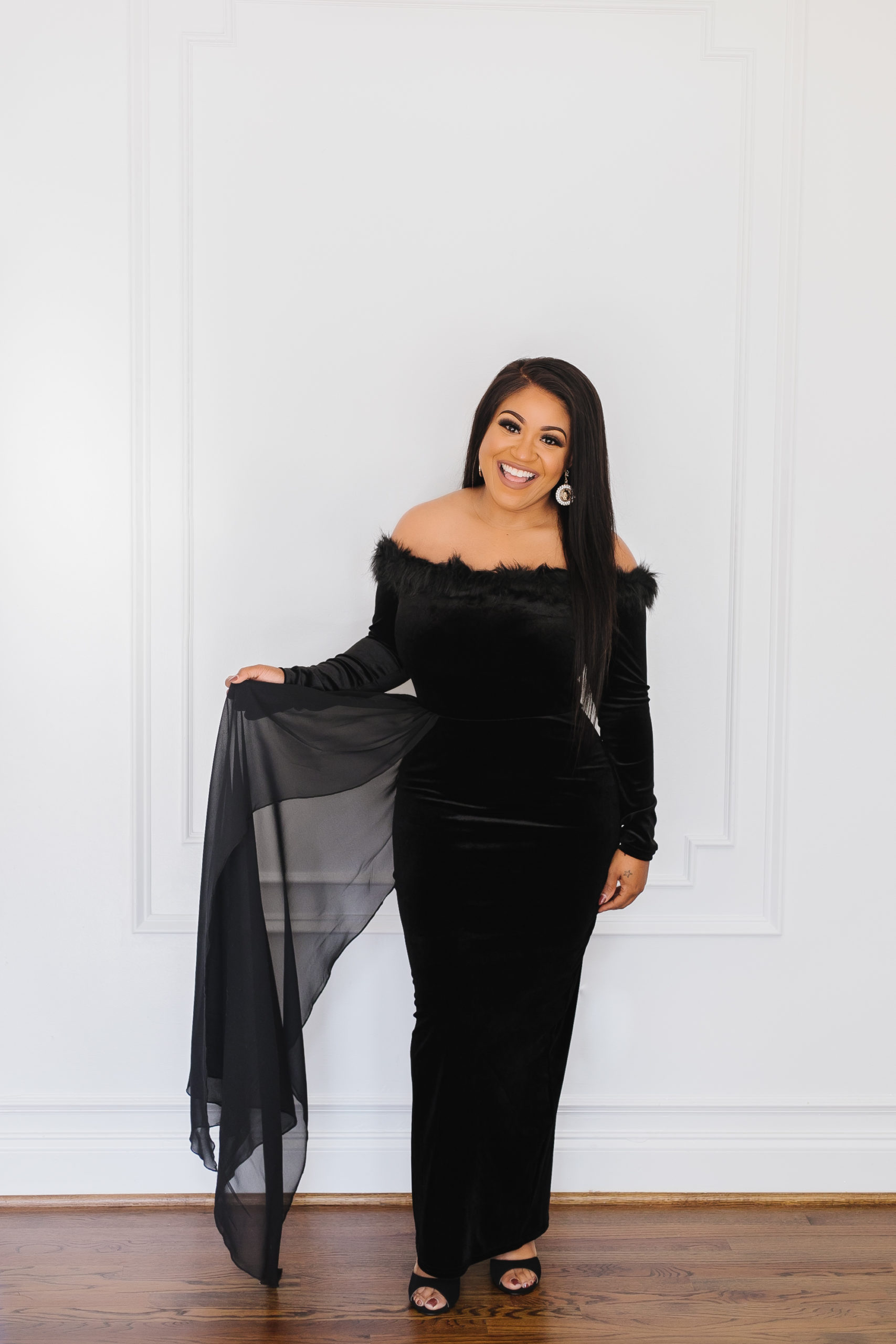 black holiday dress