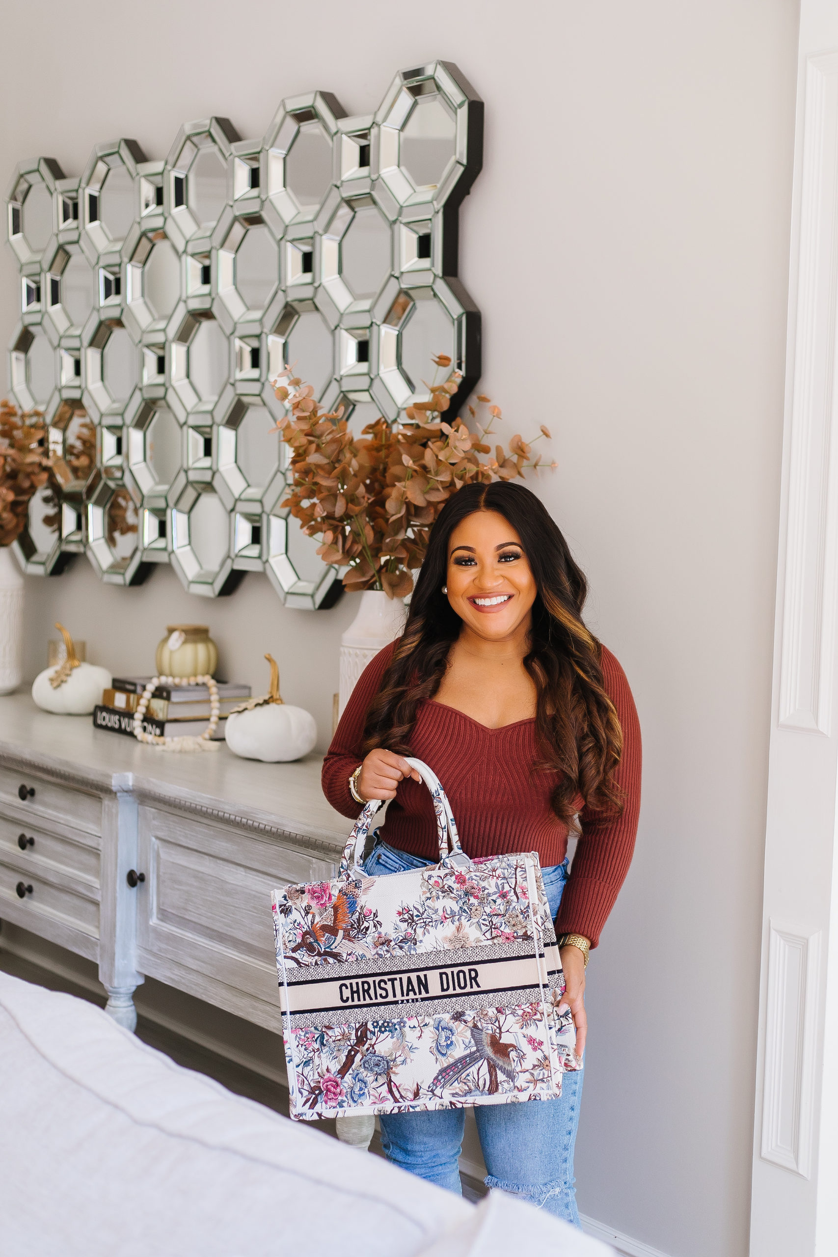 styling a colorful purse