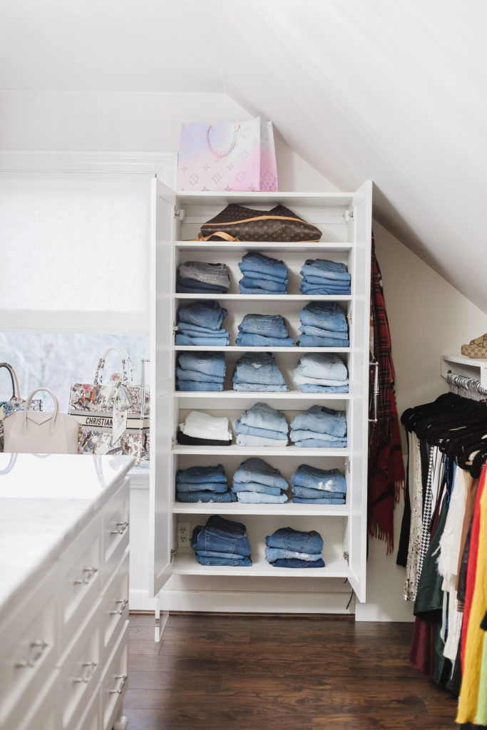 how to store and organize denim