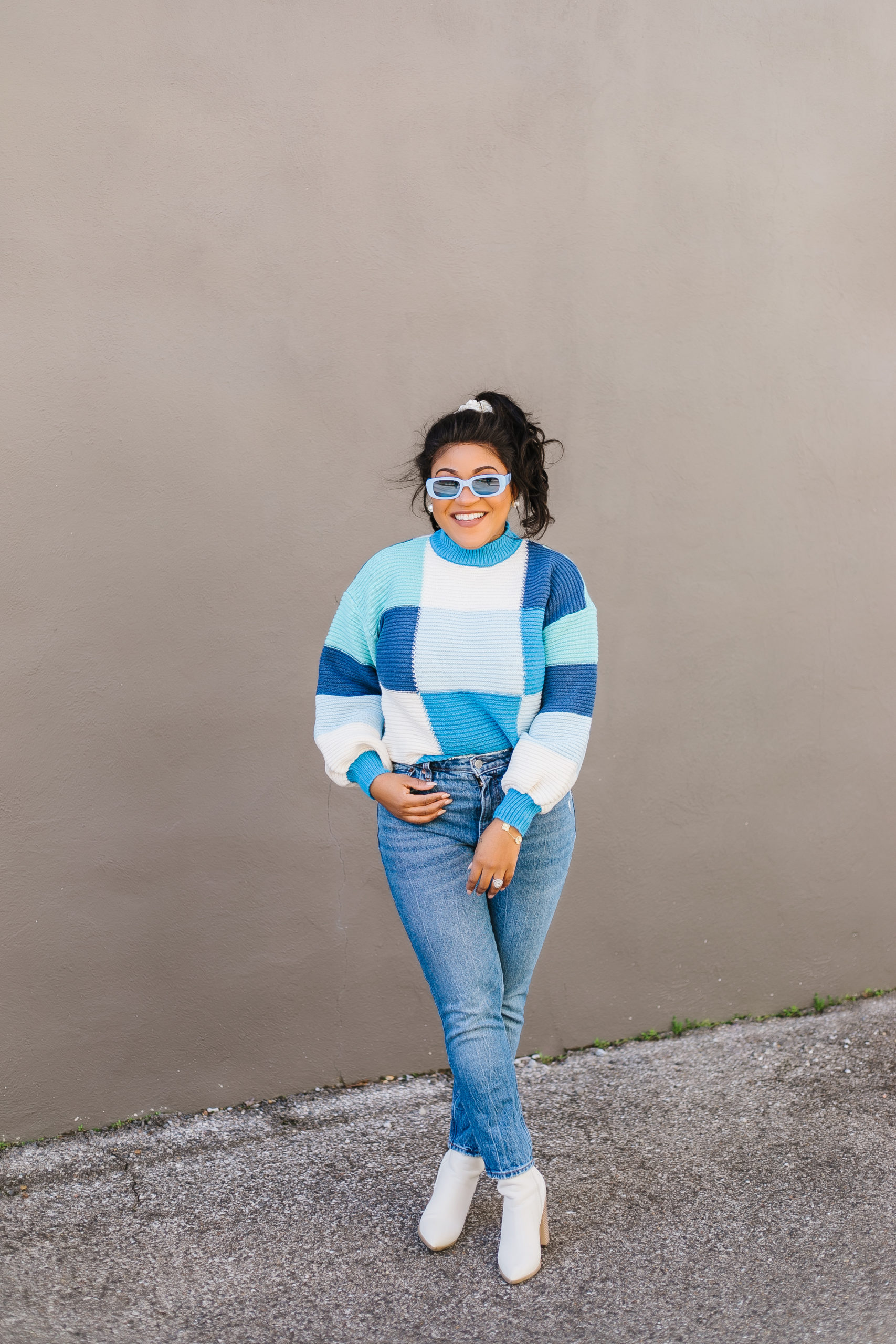 colorblock sweater