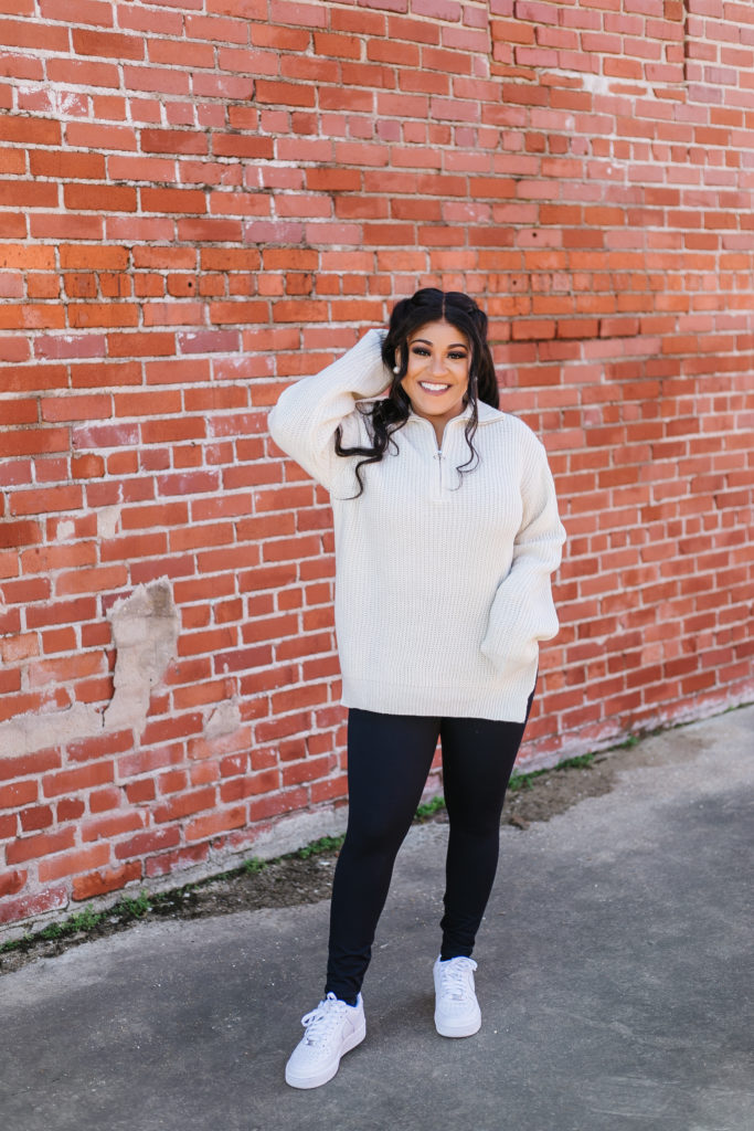 half zip sweater