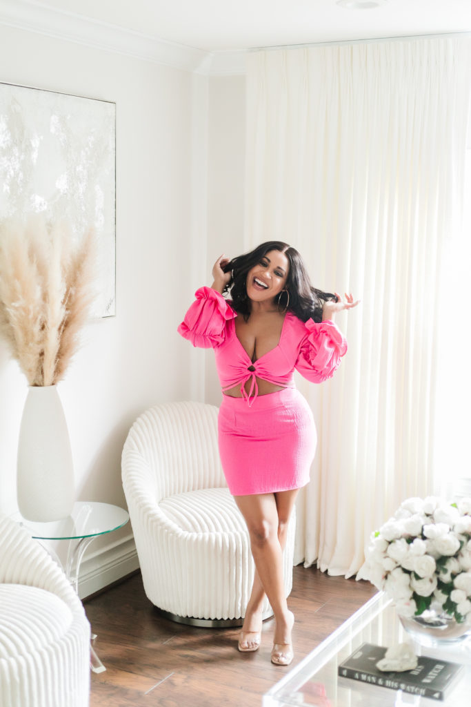 pink dress for valentines day