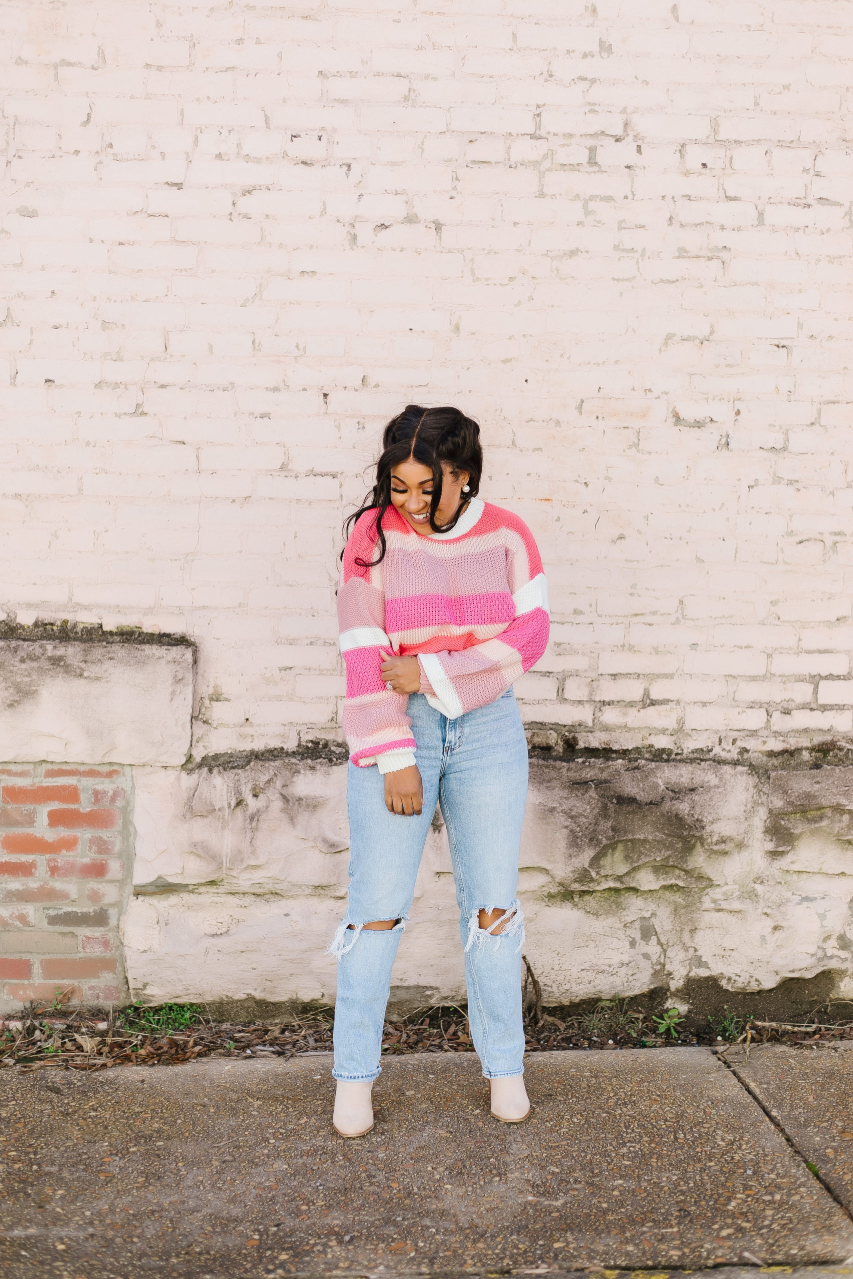 stripe sweater