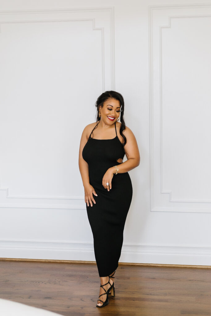 black dress for date night