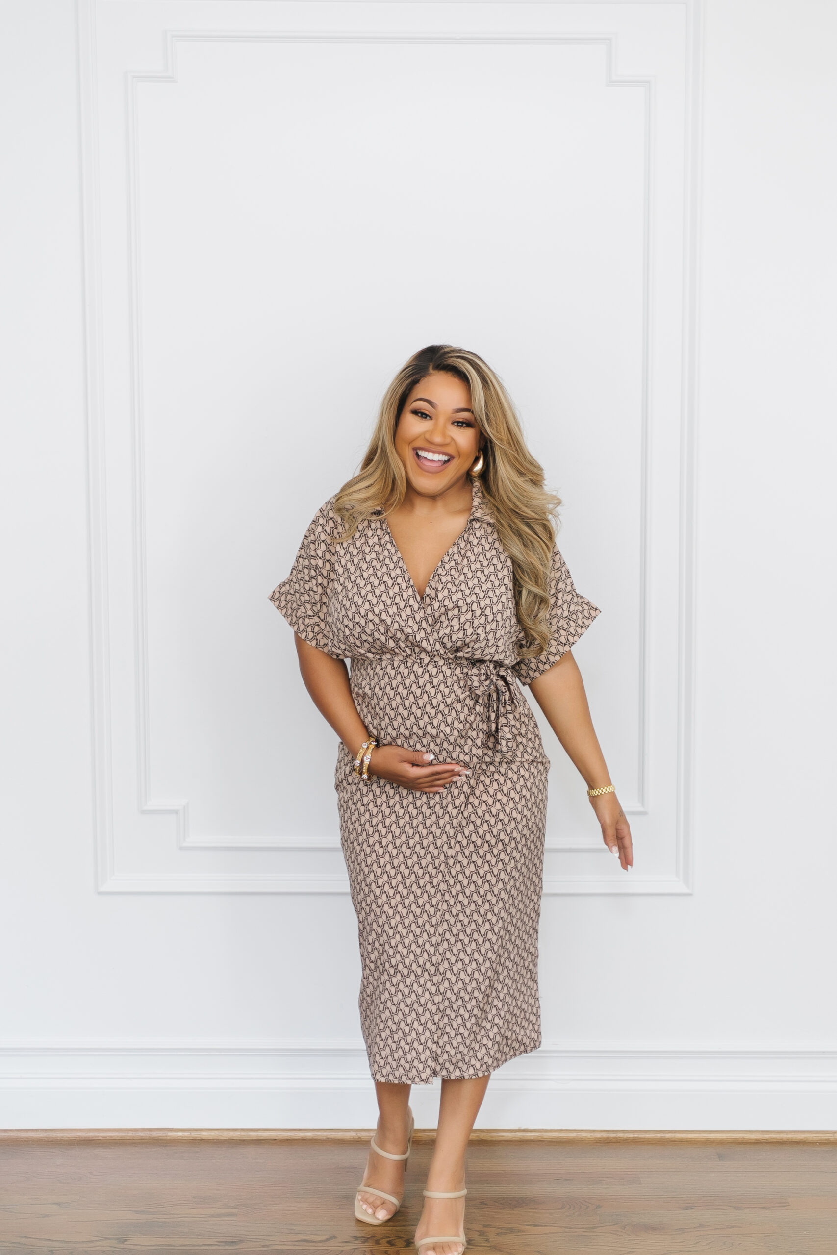 midi maternity dresses