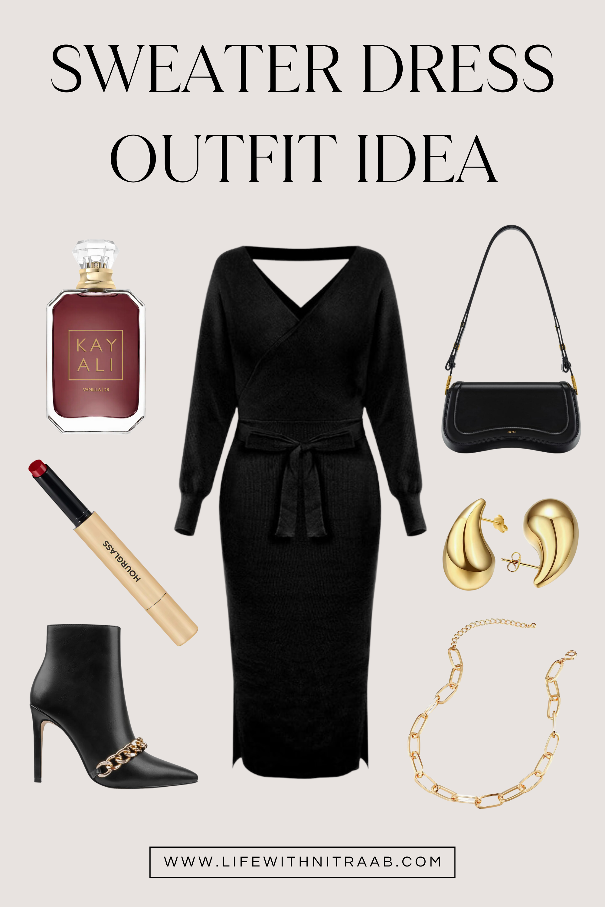 long sweater dress outfit ideas