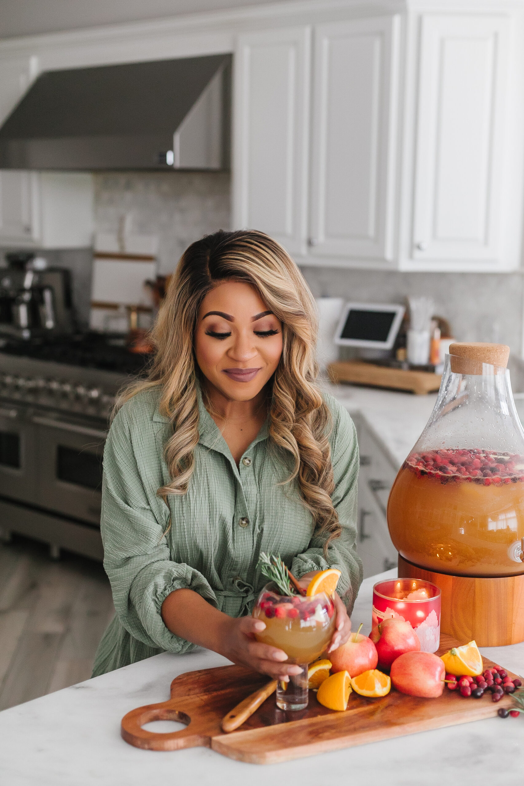 holiday mocktail punch