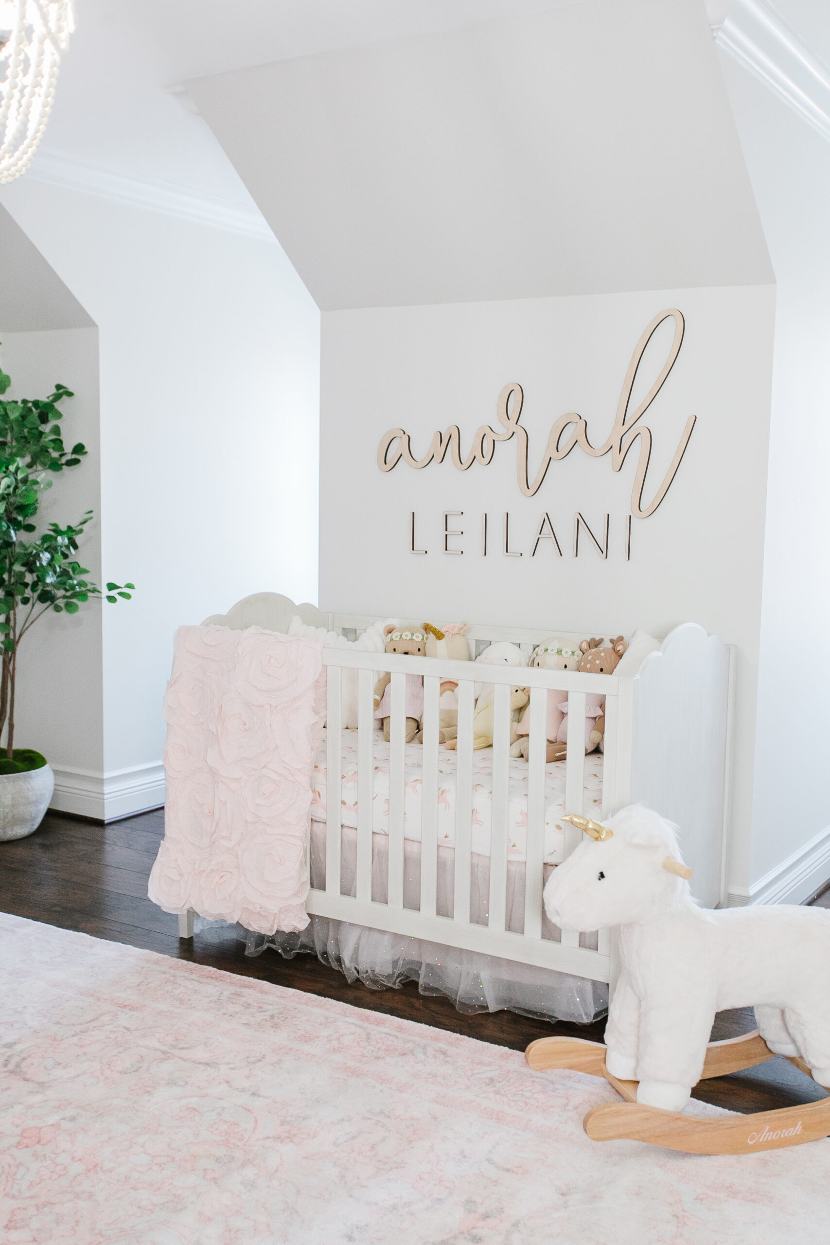 baby girl floral nursery